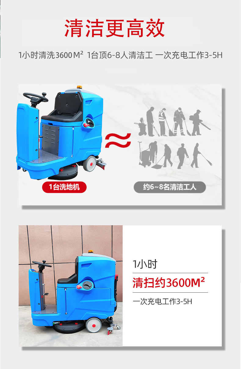 运城驾驶式洗地机更适合用在高铁站